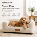 dermalvia™ CloudPaw Calming Memory Foam Pet Sofa Bed