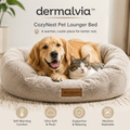 dermalvia™ CozyNest Self-Warming Pet Lounger Bed